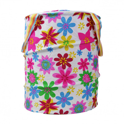 Кошик для іграшок M3732 діаметр 30 см висота 38 см дах-застібка-мол 2 ручки M3732-6