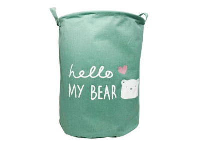 Кошик для іграшок та білизни «Hello my bear» MGZ-1004(Green)