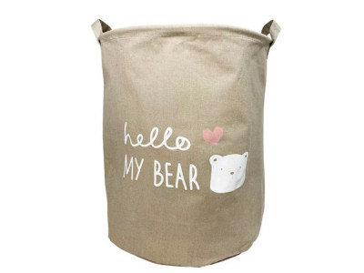 Кошик для іграшок та білизни «Hello my bear» MGZ-1004(Grey)