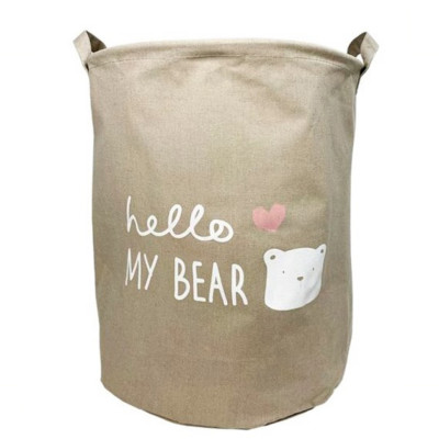 Кошик для іграшок та білизни «Hello my bear» MGZ-1004(Grey)