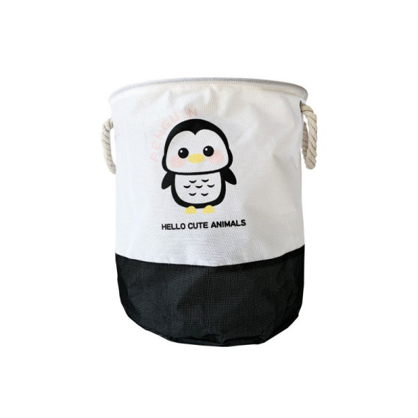 Кошик для іграшок та білизни "Hello cute animals Пінгвін" MGZ-1006(Black) 35 х 40 см Кошик для іграшок та білизни "Hello cute animals Пінгвін" MGZ-1006(Black) 35 х 40 см