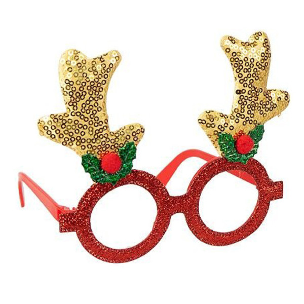 Окуляри новорічні "Ялинка" 2524-SP(Gold) розмір 13 см Окуляри новорічні "Ялинка" 2524-SP(Gold) розмір 13 см