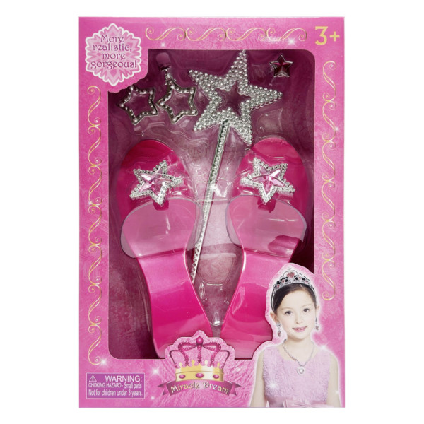 Набір аксесуарів для дівчат QS00025D1(Pink) рожевий туфлі в комплекті