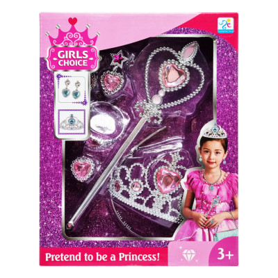 Набір аксесуарів "Маленька принцеса" 599-11(Pink) з чарівною паличкою