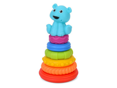 Дитяча іграшка "Пірамідка Тигреня" 638-112(Turquoise) 185 см 6 кілець Дитяча іграшка "Пірамідка Тигреня" 638-112(Turquoise) 185 см 6 кілець