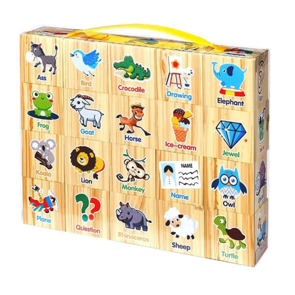 Дитячий ігровий набір кубиків "Тварини" K13806 в наборі 20 штук Дитячий ігровий набір кубиків "Тварини" K13806 в наборі 20 штук