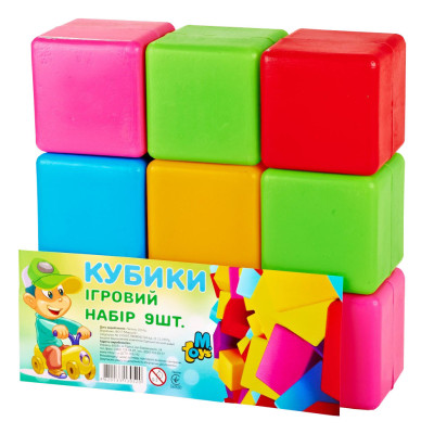Дитячі кубики. Великі 14066 9 шт. в наборі