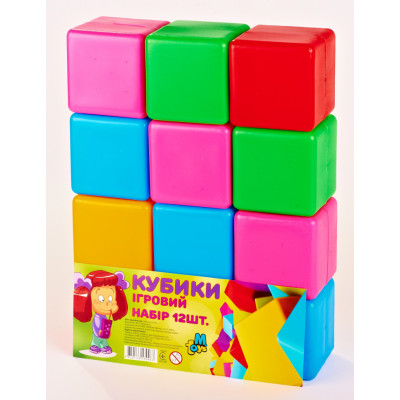 Дитячі ігрові кубики Великі 14067K, 12 шт. в наборі