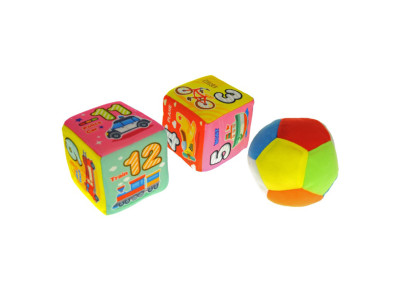 Набір м'яких кубиків 0648-41B 2 кубика + м'ячик