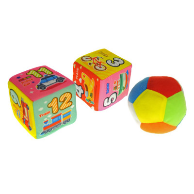 Набір м'яких кубиків 0648-41B 2 кубика + м'ячик