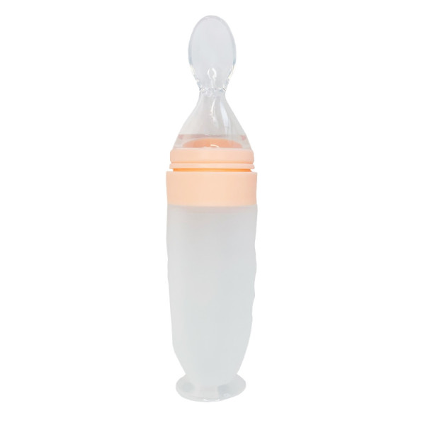 Силіконова ложка-контейнер MGZ-0108(Peach) обєм 90 грам Силіконова ложка-контейнер MGZ-0108(Peach) обєм 90 грам