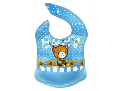 Дитячий слинявчик Трактор MGZ-0602(Blue Bear) зі знімною кишенею Дитячий слинявчик Трактор MGZ-0602(Blue Bear) зі знімною кишенею