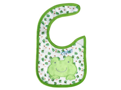 Слинявчик тканинний "Frog" MGZ-0614-3 на липучці Слинявчик тканинний "Frog" MGZ-0614-3 на липучці