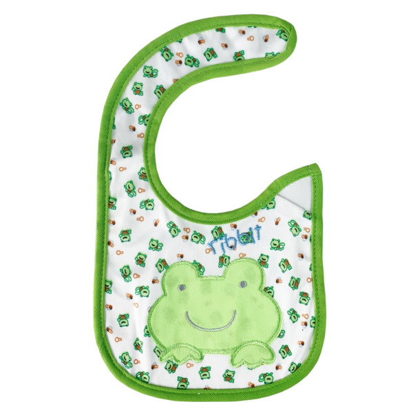 Слинявчик тканинний "Frog" MGZ-0614-3 на липучці Слинявчик тканинний "Frog" MGZ-0614-3 на липучці