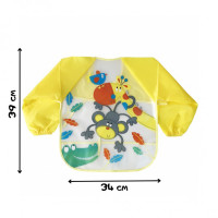 Слинявчик із рукавами "Мавпа" MGZ-0610-5 клейончастий на зав'язках Слинявчик із рукавами "Мавпа" MGZ-0610-5 клейончастий на зав'язках