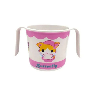 Чашка з бамбукового волокна MGZ-0150(Pink) з малюнком 200 мл