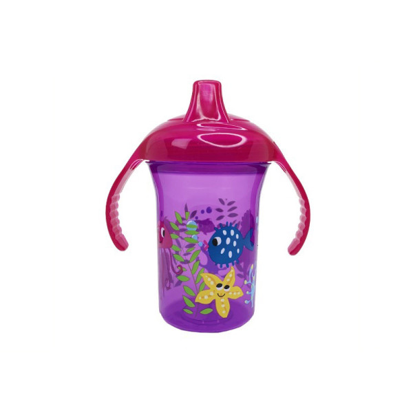 Пляшечка пластикова з ручками "Океан" MGZ-0323(Violet) 250 мл Пляшечка пластикова з ручками "Океан" MGZ-0323(Violet) 250 мл