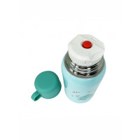 Термос-поїльник з силіконовою трубочкою MGZ-0318(Turquoise) чашкою в чохлі з ремінцем 550 мл