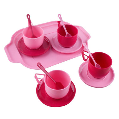 Дитячий ігровий набір посуду з підносом 70293 13 предметів в сітці Дитячий ігровий набір посуду з підносом 70293 13 предметів в сітці