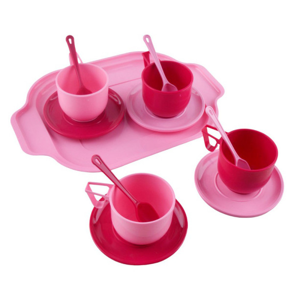 Дитячий ігровий набір посуду з підносом 70293 13 предметів в сітці Дитячий ігровий набір посуду з підносом 70293 13 предметів в сітці