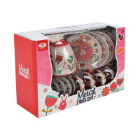 Дитячий набір посуду Tea set 620-C5 метал 14 предметів