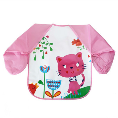 Слинявчик із рукавами "Кошеня" MGZ-0610-7 клейончастий на завязках