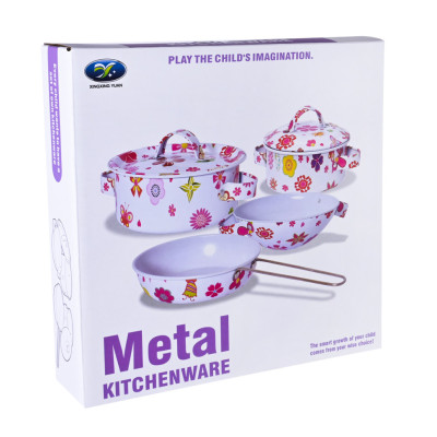 Дитячий набір посуду "Kitchenware" 620-B5(White) каструля пательня