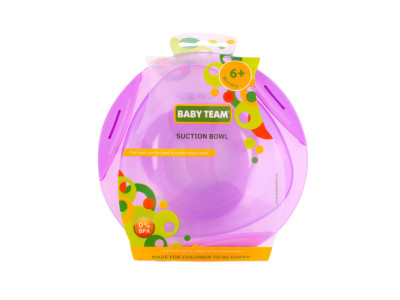 Дитяча тарілка на присосці 6004_фіолетова 280 мл