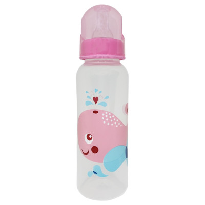 Пляшечка для годування "Кит" MGZ-0206 (Pink) 250 мл