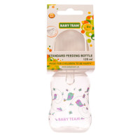 Пляшечка для годування з силіконовою соскою 1111_білий 125 мл