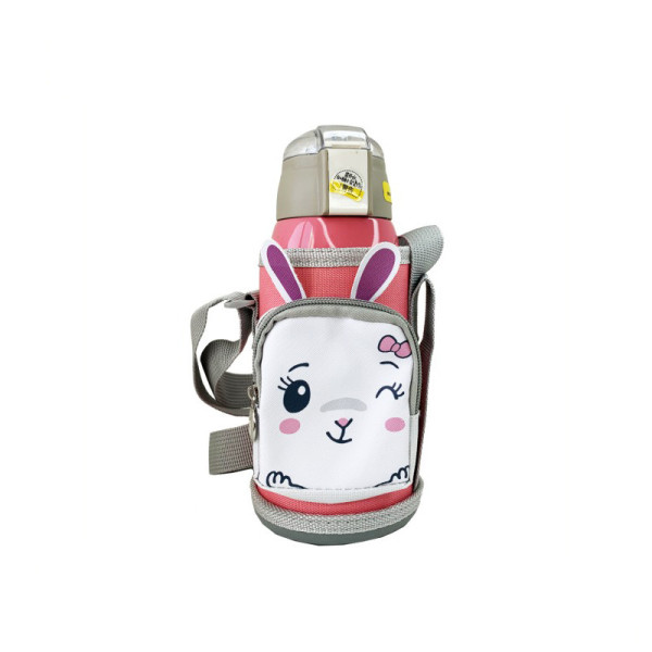 Дитячий термос-поїльник "Зайчик" MGZ-0324(Pink) з індикатором температури 550 мл Дитячий термос-поїльник "Зайчик" MGZ-0324(Pink) з індикатором температури 550 мл