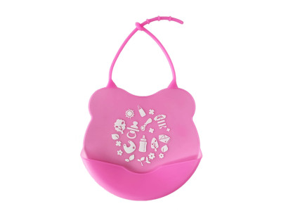 Дитячий слинявчик Міні MGZ-0604(Pink) силіконовий