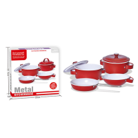 Дитячий набір посуду "Kitchenware" 620-B5(Red) каструля пательня