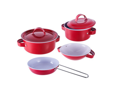 Дитячий набір посуду "Kitchenware" 620-B5(Red) каструля пательня