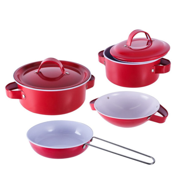 Дитячий набір посуду "Kitchenware" 620-B5(Red) каструля пательня
