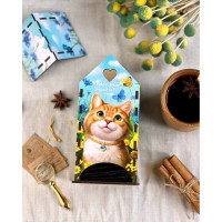 Чайний будиночок "Рудий котик" Ubumblebees (ПСФ156) PSF156 деревяний