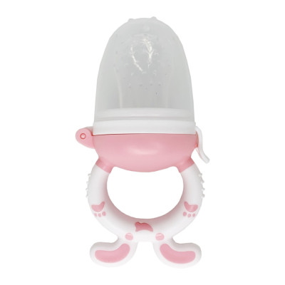 Ніблер для прикорму немовлят "Кролик" MGZ-0008 (Pink) харчовий силікон