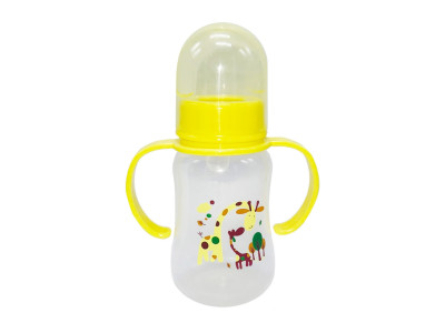 Пляшечка для годування з ручками MGZ-0205(Yellow) жовтий 150 мл