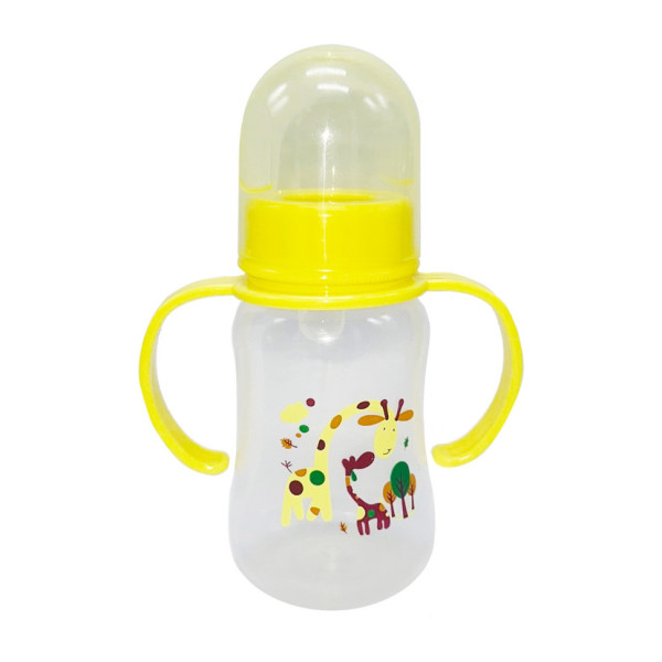 Пляшечка для годування з ручками MGZ-0205(Yellow) жовтий 150 мл