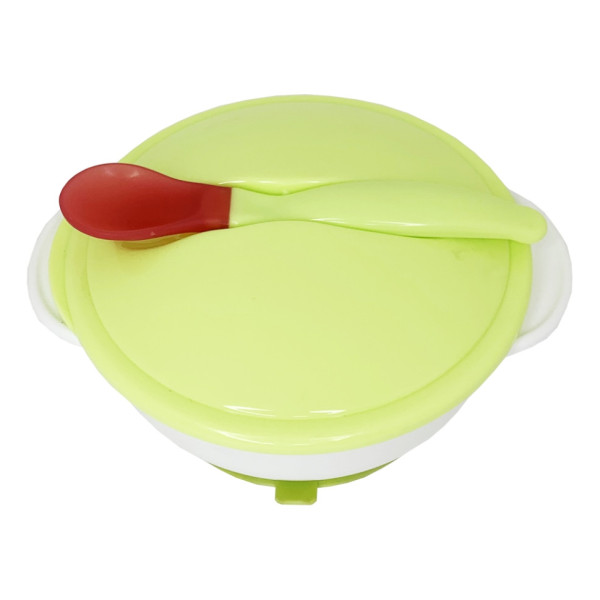 Тарілка на присосці з термоложкою та кришкою MGZ-0101(Green) 250 мл Тарілка на присосці з термоложкою та кришкою MGZ-0101(Green) 250 мл