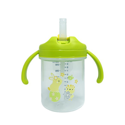 Дитячий поїльник з трубочкою "Зайчик" MGZ-0335(Green) 280 мл