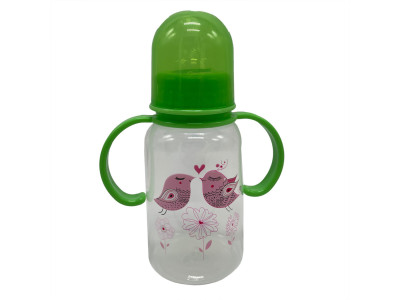 Пляшечка для годування з ручками MGZ-0205(Green) 150 мл