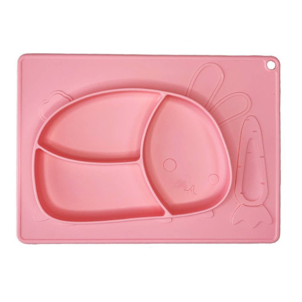 Силіконова тарілка-килимок "Зайчик" MGZ-0119(Coral) 19х27 см Силіконова тарілка-килимок "Зайчик" MGZ-0119(Coral) 19х27 см