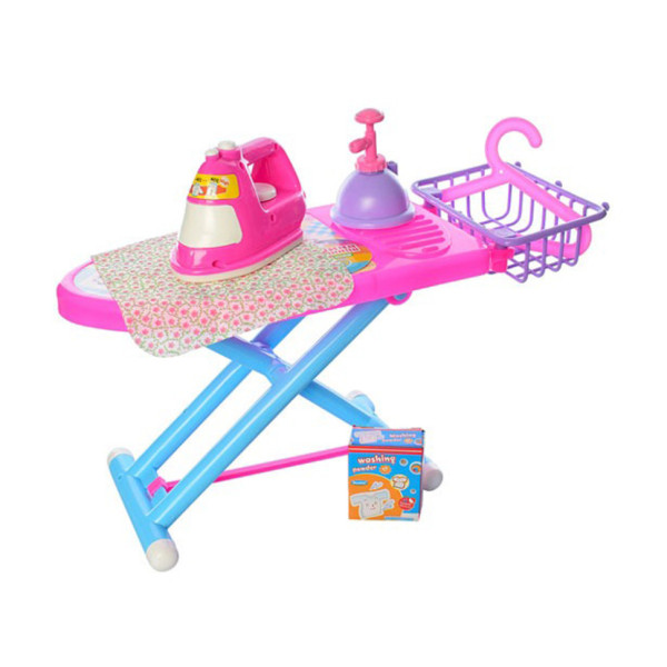 Дитяча побутова техніка "Прасувальна дошка" 2500(Pink) праска 15 см кошик вішалка