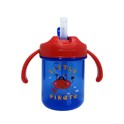 Дитячий поїльник з трубочкою "Little pirate" MGZ-0335 (Red) 280 мл