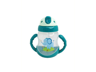 Пляшечка пластикова з ручками MGZ-0322(Green) 250 мл