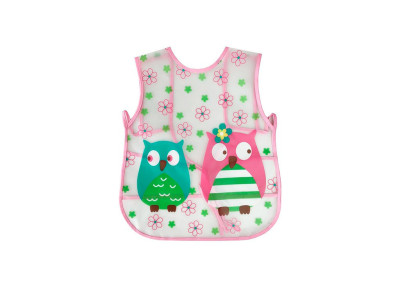 Слинявчик клейончатий на зав`язках MGZ-0607(Pink)