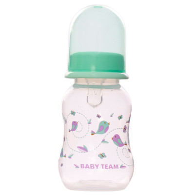 Пляшечка для годування з силіконовою соскою 1111_мятний 125 мл