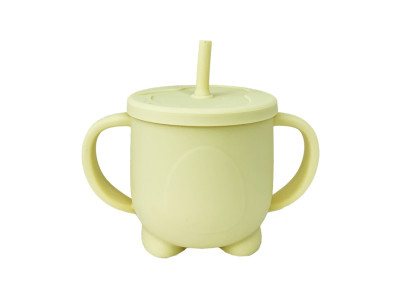 Силіконова чашка-поїлка з кришкою MGZ-0302(Yellow) 200 мл Силіконова чашка-поїлка з кришкою MGZ-0302(Yellow) 200 мл