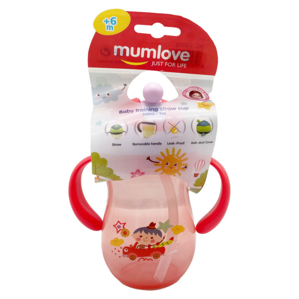 Поїльник з трубочкою MGZ-0312(Coral) 260 мл Поїльник з трубочкою MGZ-0312(Coral) 260 мл